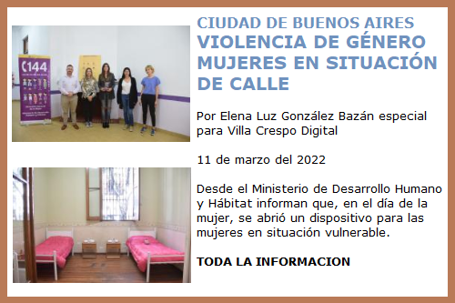 MUJERES EN SITUACION DE CALLE